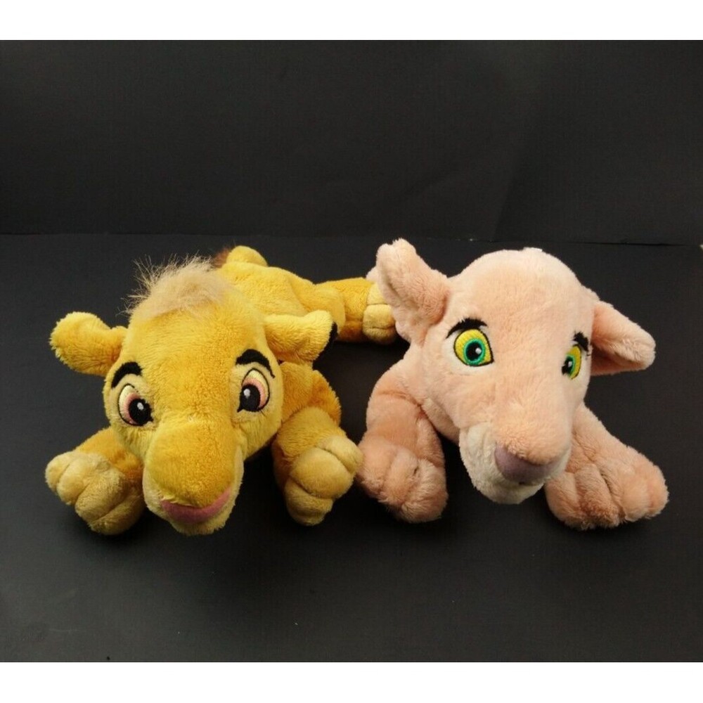 Disney The Lion King Simba Nala Cubs 12" Plush Disney Parks